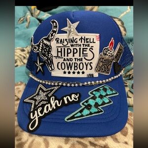 Custom Blue Trucker Hat
